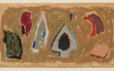 Joseph Fiore (American, 1925-2008) Abstract 4 x 7 1/4 in
