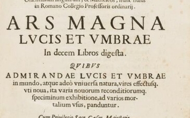 Kircher (Athanasius) Ars magna lucis et umbrae, first