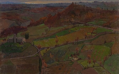 LUIGI SURDI Naples, 1897 - Rome, 1959 Gray autumn colors,...