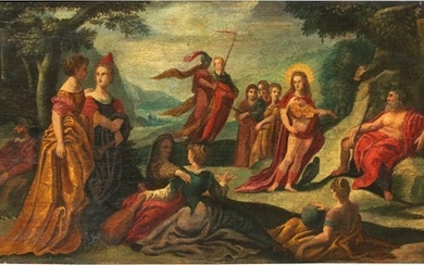 La gara tra Apollo e Marsia e gli dei olimpici, Scuola veneta del XVII secolo
