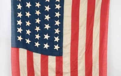 Large thirty-eight star American flag