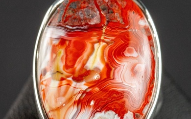"Laughter Stone" Crazy Mexican Agate - Height: 34 mm - Width: 30 mm- 18 g
