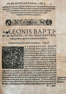 Leon Battista Alberti - De Re Aedificatoria - 1541