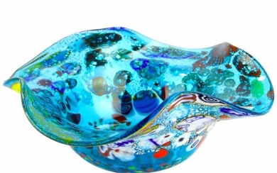 Light Blue Multicolour Original Murano Glass