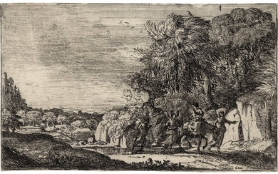 Lorrain, Claude (1600-1682). La Fuite en Egypte (The Flight into...
