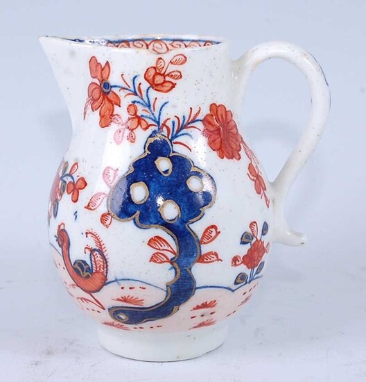 A Lowestoft porcelain sparrowbeak cream jug