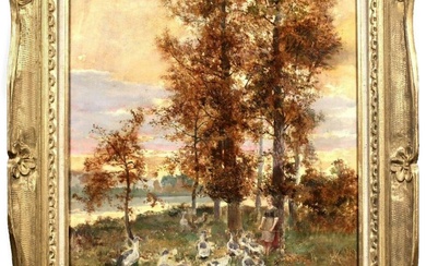 Louis Le Poittevin (1847-1909), Oil Painting on Canvas