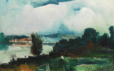 MAURICE DE VLAMINCK (1876-1958) L'étang