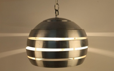 MCM Space Age Aluminum Ceiling Lamp Carl Thore