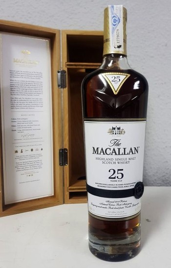 Macallan 25 years old sherry oak 2019 - Original bottling - 700ml