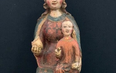Madonna and child, Sculpture (1) - Renaissance - Wood - Early 16th century