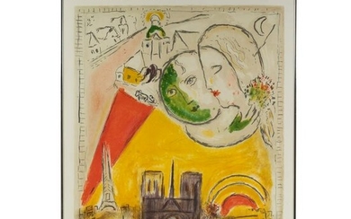 Marc Chagall Museum Surrealist Lithograph Poster