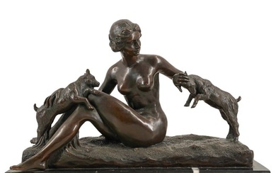 Maurice Guiraud Riviere. (French:1881-1947) Bronze