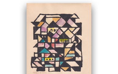Max Olderock (1895-1972) - Houses (Constructivism)