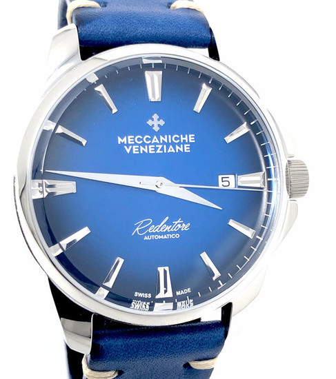Meccaniche Veneziane - Automatic Dress Watch Redentore Cobalto Blue - 1201005 " NO RESERVE PRICE" - Men - BRAND NEW
