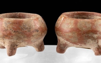 Michoacan / Nayarit Pottery Tripod Bowls (pr)