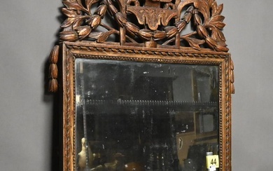 Miroir en bois et stuc doré louis XVI