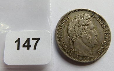 Monnaie - 2 Francs Louis-Philippe 1841 A Paris (argent, 10,04 g, 67 967 ex.) SUP