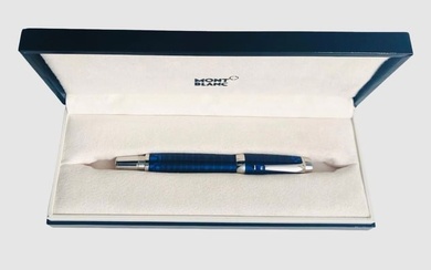 MontBlanc Blue Lacquer Rollerball Pen