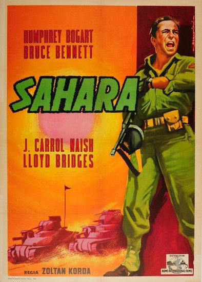Movie Poster Sahara Humphrey Bogart