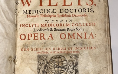 [Neurologie] Thomas WILLIS. Clarissimi Viri Thomae Willis, medicinae doctoris… Opera omnia, cum elenchis rerum et...