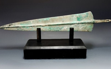 Nice Luristan Bronze Tanged Sword Blade - 390mm length - (1)