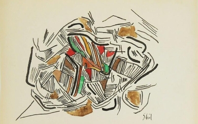 Nicolas De Stael (1914-1955) Ink & Watercolor