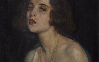 Nikolaus Schattenstein, Lithuanian/American 1877-1954 - Portrait of a lady; oil...