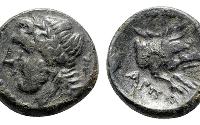 Northern Apulia, Arpi, c. 325-275 BC. Æ (14.5mm, 3.93g, 3h)....