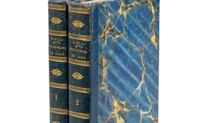 Notre-Dame de Paris. Paris, Gosselin, 1831. Édition originale (2 vol. en 1/2 chagrin de l'époque), Hugo, Victor