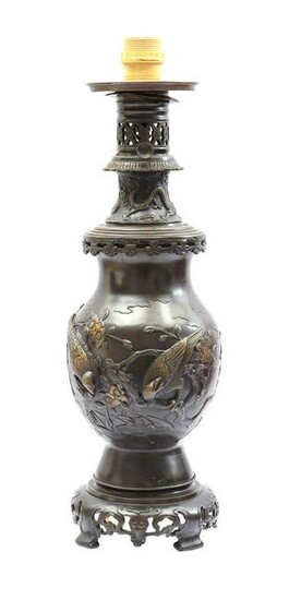 Oriental copper lamp