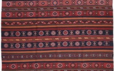 Original Persian Nomad Kilim Fars Ghashghai made of real wool - Kelim - 460 cm - 180 cm