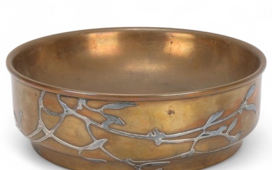 Otto Heintz, American Arts and Crafts bowl, sterling silver ...