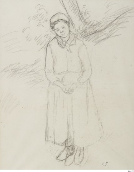 PAYSANNE (A DOUBLE-SIDED WORK), Camille Pissarro
