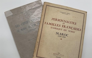 PENZ (Charles). - "Personnalités et familles françaises d'Afrique du Nord". Maroc 1533-1814. Paris, S.G.A.F, 1948. In-4, xiii-...