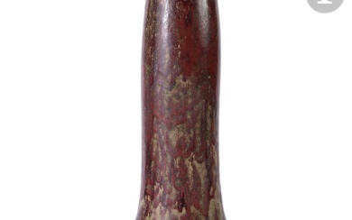 PIERRE-ADRIEN DALPAYRAT (1844-1910) Très important vase ; la base balustre, le haut col légèrement tronconique....
