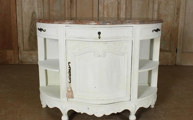Painted French Provincial Style Open Server