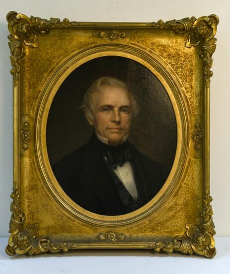 Pair of 19th c.Portraits Mayor of Hartford