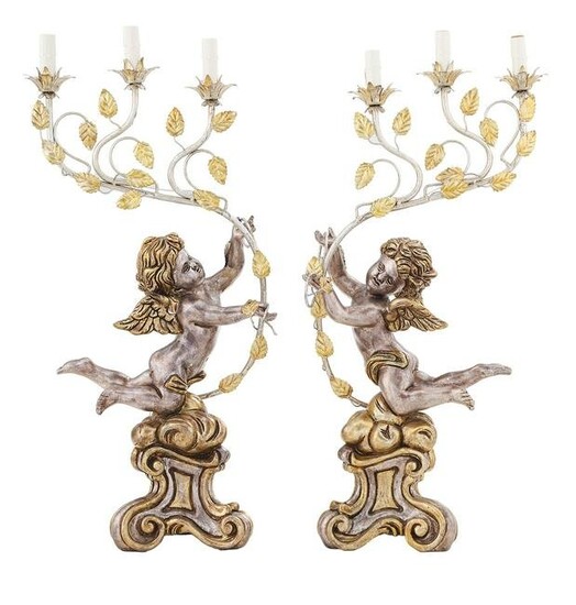 Pair of Baroque-Style Candelabra