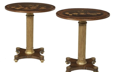 Pair of Neoclassical-Style Occasional Tables