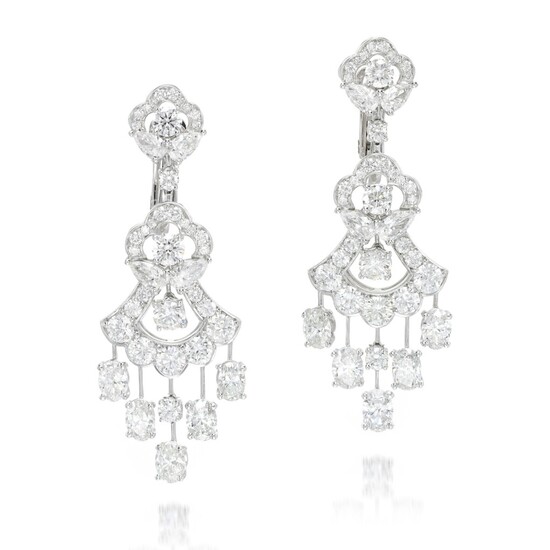 Pair of diamond earrings, Graff