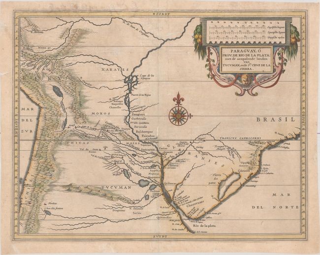 "Paraguay, o Prov. de Rio de la Plata: met de Aenpalende Landen van Tucuman, ende Sta. Cruz de la Sierra", Gerritsz/De Laet