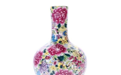 Pastel Hundred Flowers Celestial Ball Vase
