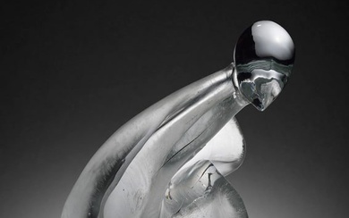 Paul Schwieder Selenium Propeller Art Glass