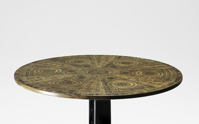 Piero Fornasetti 'Geometrico Bruno' dining table, circa 1955