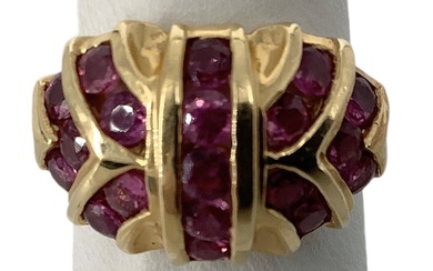 Pink Sapphires in 14k Ring