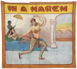 Possibly George Bellis (1865-1956), "In a Harem" Circus Banner