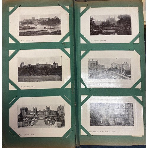 Postcards: An early 20th century album containing approximat...