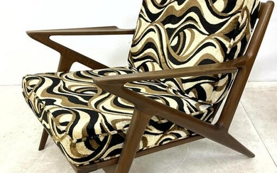 Poul Jensen, "Z" lounge chair. SELIG Danish Modern Teak
