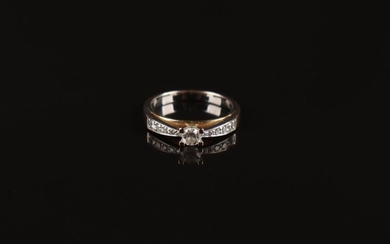 RING in white gold and diamonds, finger 52, gross weight...